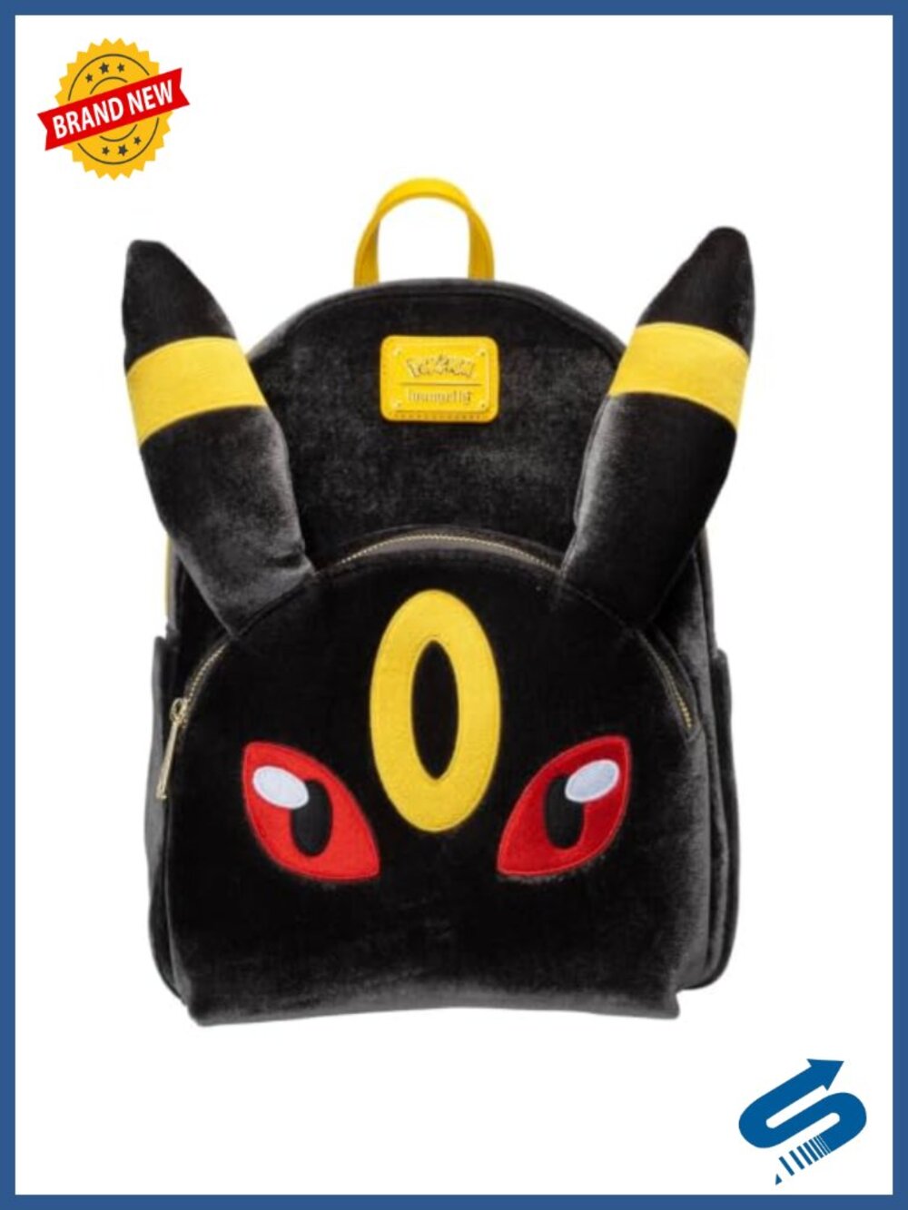 Loungefly Pokemon Umbreon Plush Midsize Backpack Faux Leather